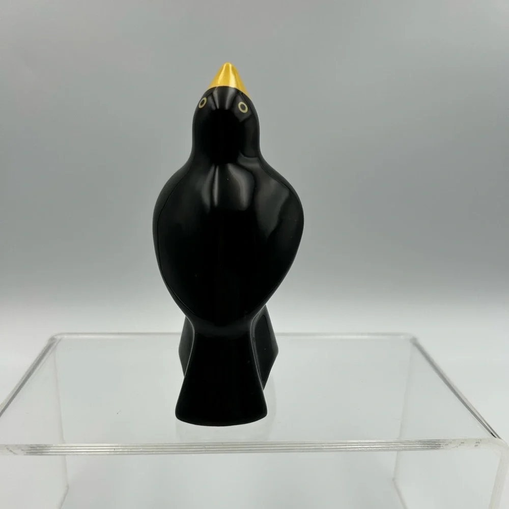 Williams Sonoma Ceramic Pie Bird Steam Vent Baking Black Bird 2018 NIB